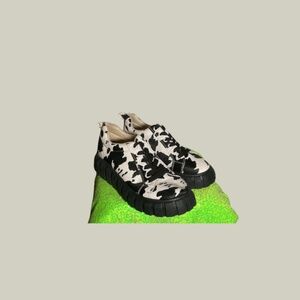 Cow Print Chunky Sneakers